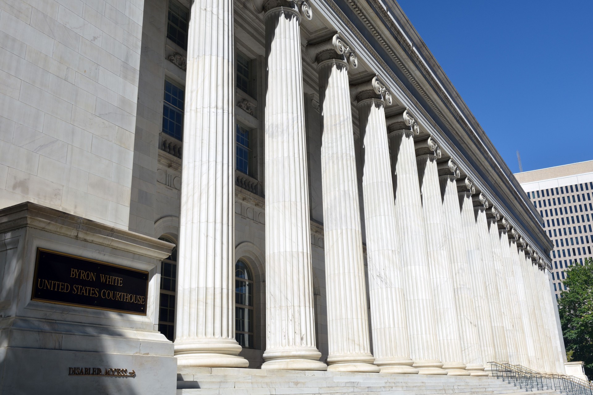 Byron White United States Courthouse in downtown Denver